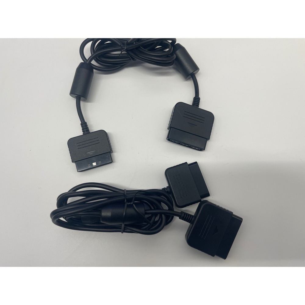 Unbranded Controller Extension Cable OS Black PS2 PS1 Accessory Excellent